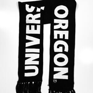 University of Oregon Black & White Acrylic Scarf by the Game Adult Unisex